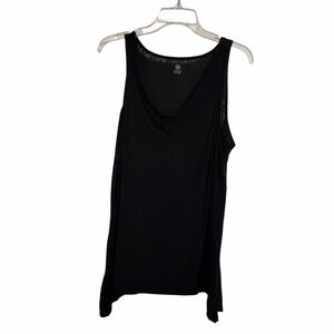 GAIAM Black Drape Neck Tank Top - XL